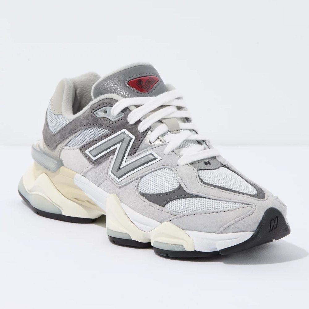 New Balance Gray and Cream Athletic Shoes
